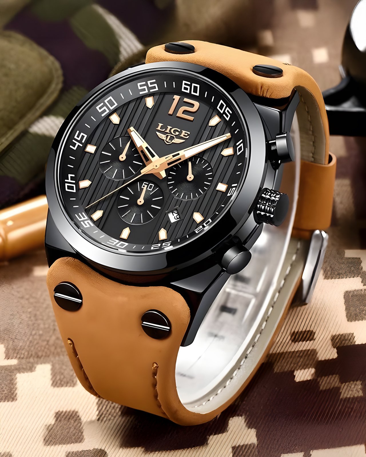 LIGE® LUXE Military Watch