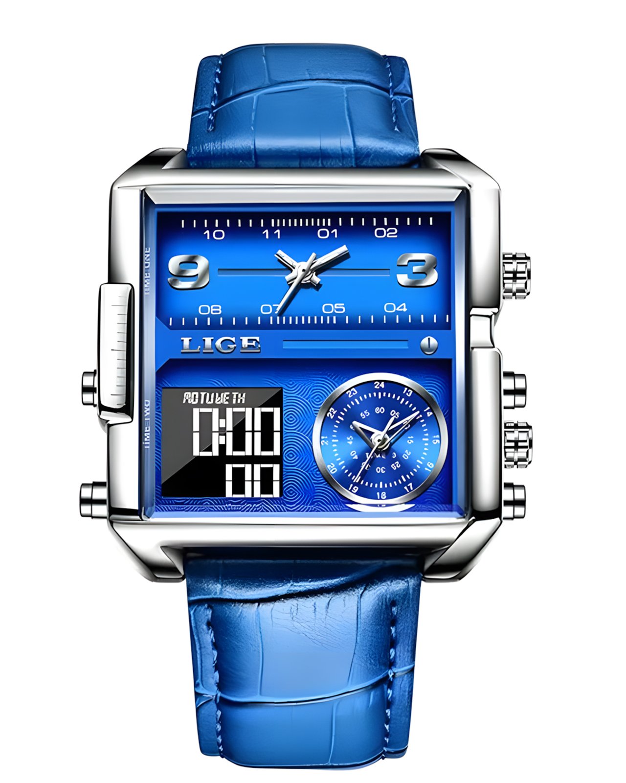 LIGE Blue Digital Watch